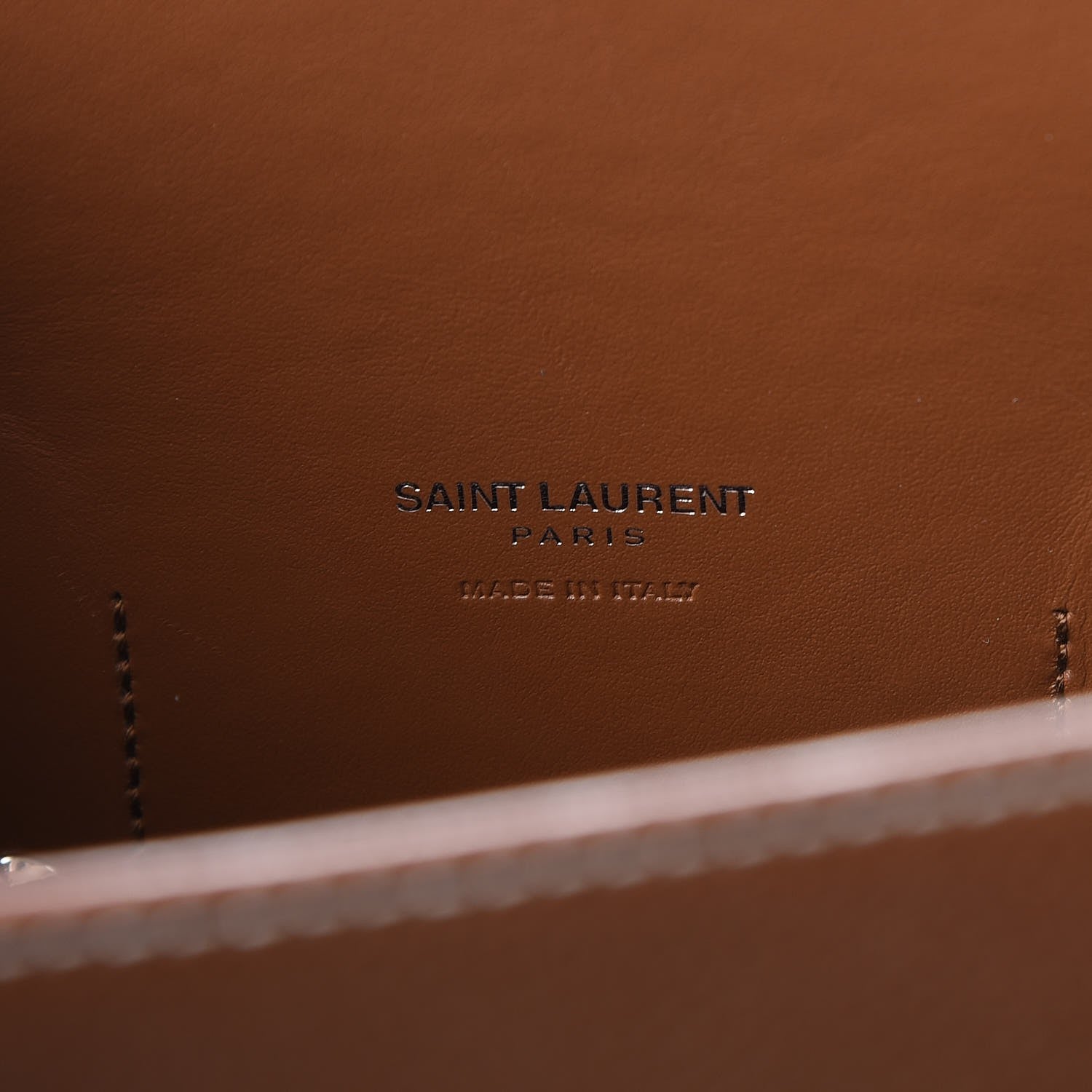 Saint Laurent Grained Calfskin Topstitch Small Sac De Jour Cognac 6 of 8