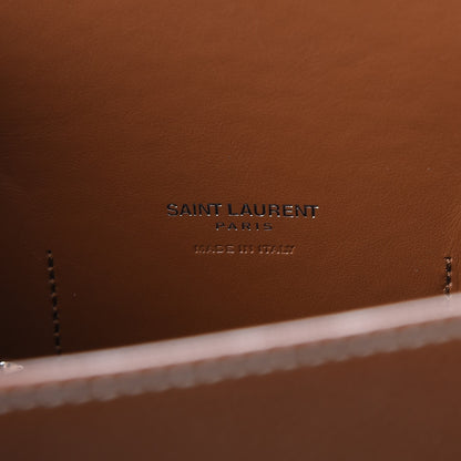 Saint Laurent Grained Calfskin Topstitch Small Sac De Jour Cognac 6 of 8