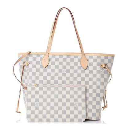 Louis Vuitton Damier Azur Neo Neverfull MM Rose Ballerine 1 of 9