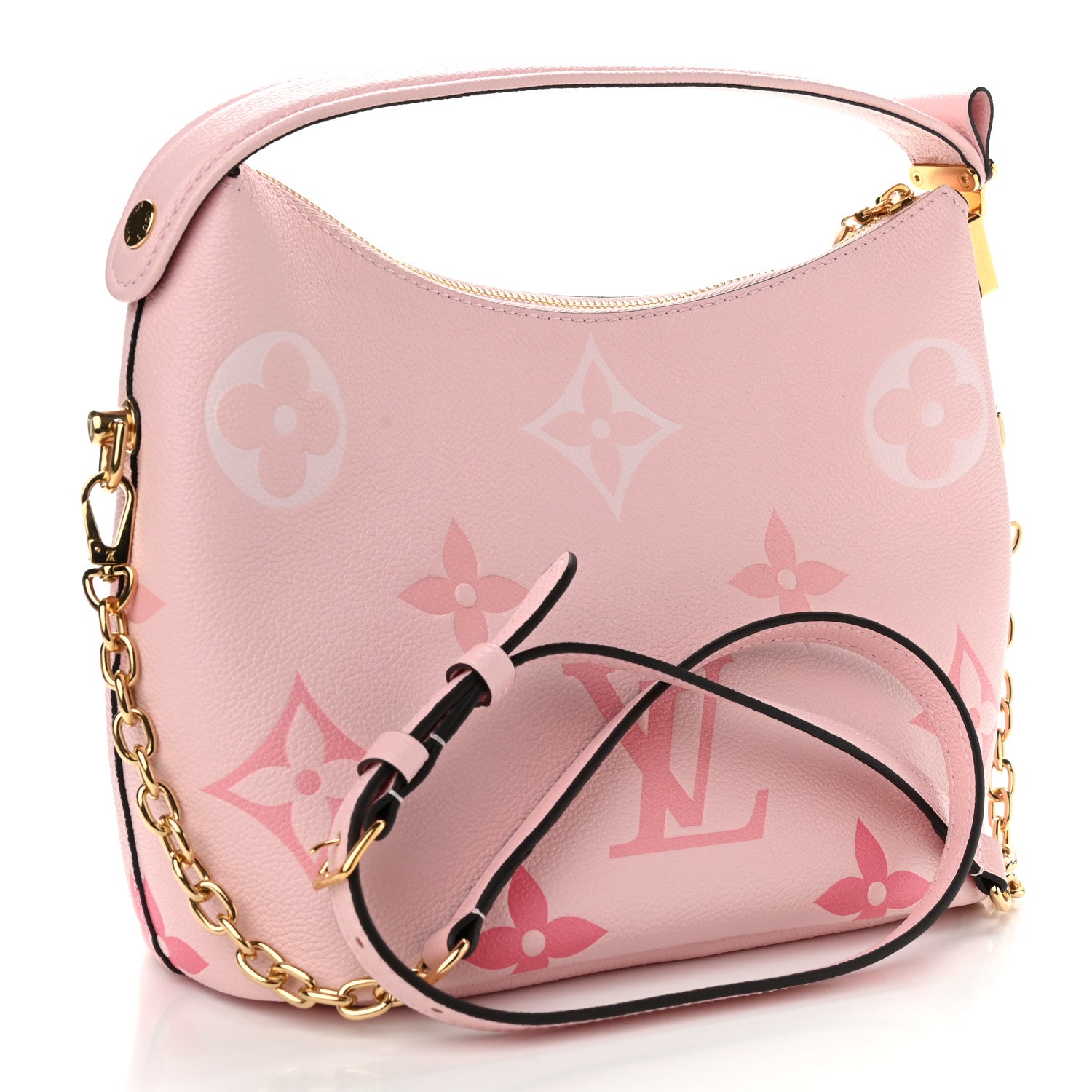 Louis Vuitton Empreinte Monogram Giant By The Pool Marshmallow Hobo PM Bouton De Rose 3 of 9