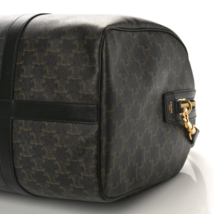 Celine Triomphe Canvas Medium Travel Duffle Black 6 of 7