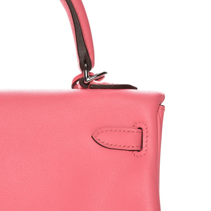 Hermes Swift Kelly Retourne 25 Rose Azalee 10 of 31