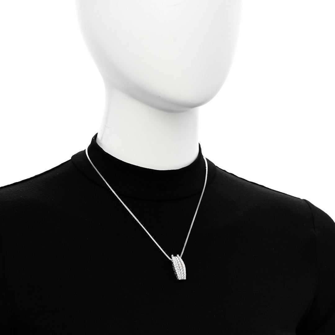 Parker & West by FASHIONPHILE Platinum 18K White Gold Diamond 2.00ctw Pendant Necklace 2 of 5