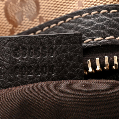 Gucci Crystal Monogram Hobo Shoulder Bag Dark Brown 7 of 10