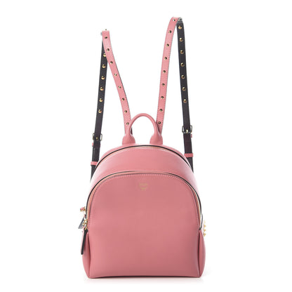 MCM Calfskin Mini Duchess Polke Studs Backpack Pink 1 of 8