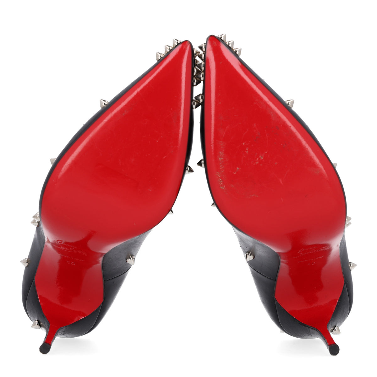 Christian Louboutin Kid Degraspike 120 Pumps 40 Black 7 of 9