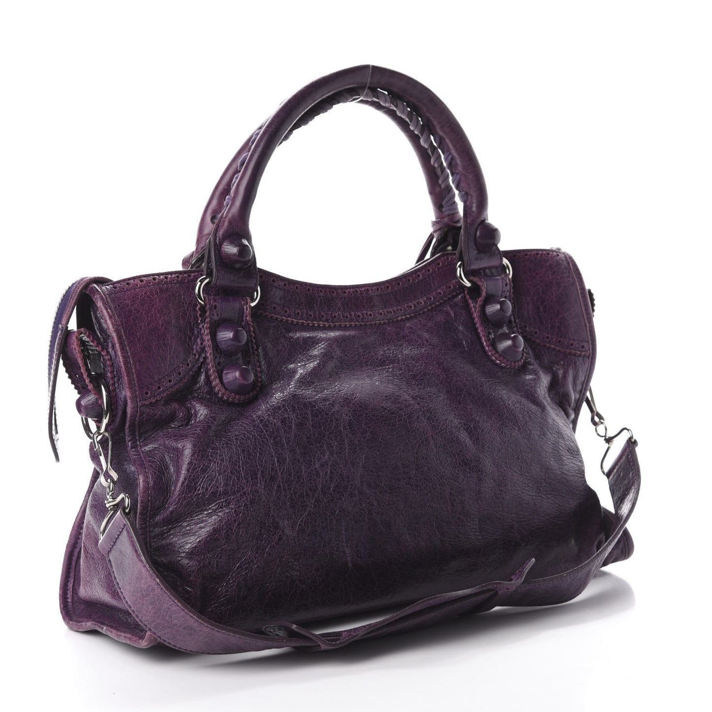 Agneau Giant Brogues Hardware City Raisin