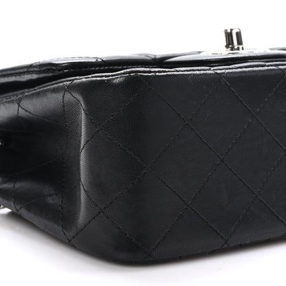 Chanel Lambskin Quilted Mini Square Flap Black 9 of 10