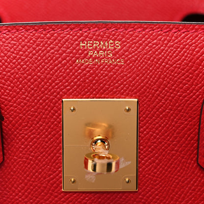 Hermes Epsom Birkin 30 Rouge Casaque 5 of 10
