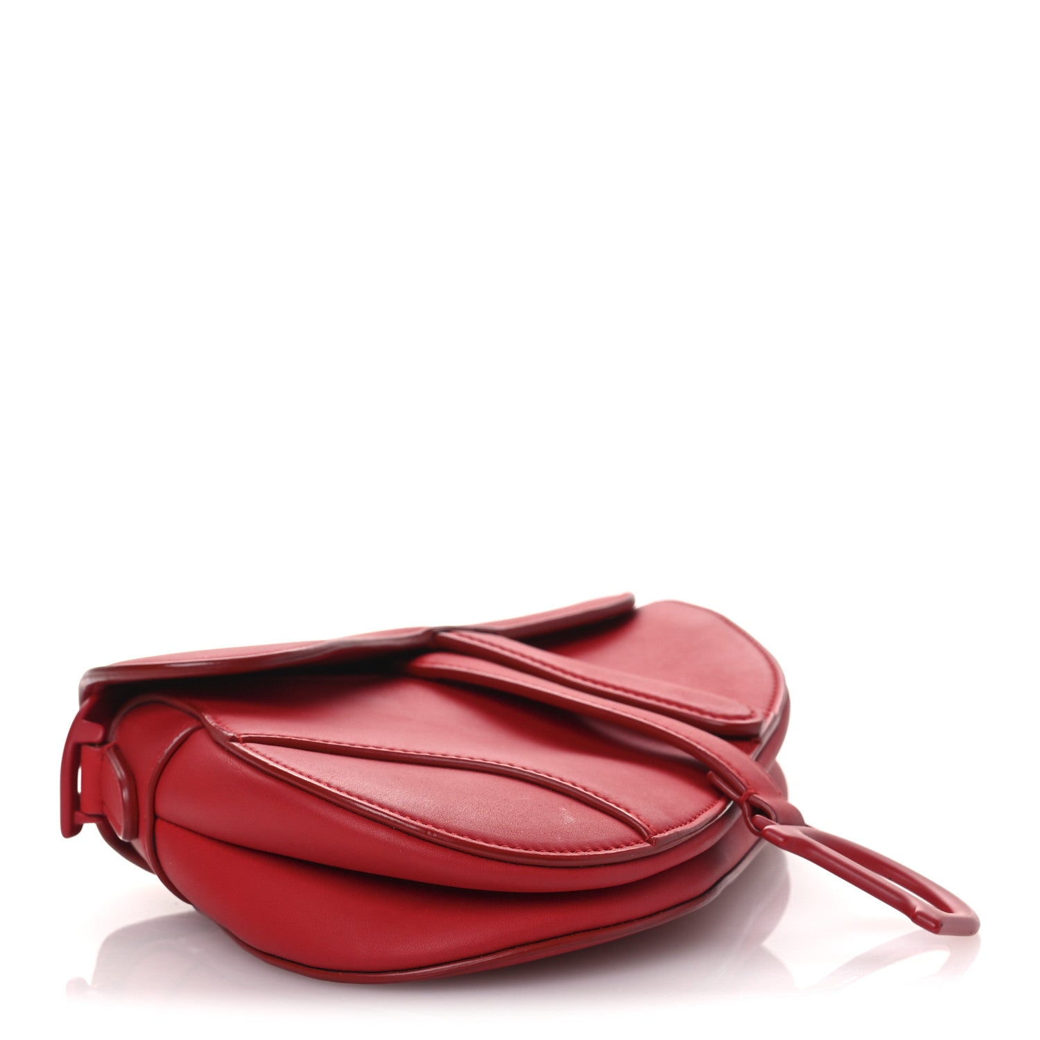 Christian Dior Ultra Matte Calfskin Mini Saddle Bag Red 4 of 13