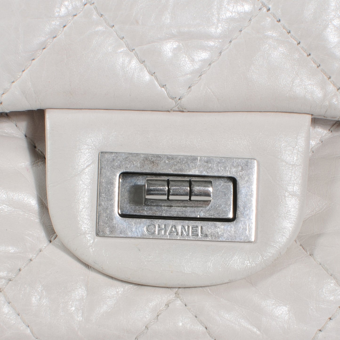 Aged Calfskin 50th Anniversary 2.55 Reissue 228 White