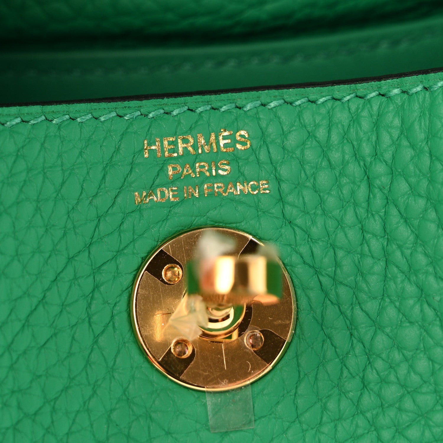 Hermes Taurillon Clemence Mini Lindy 20 Menthe 6 of 13