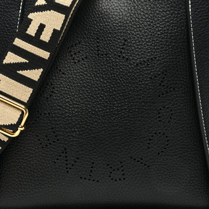 Stella McCartney Eco Alter Nappa Perforated Logo Mini Crossbody Black 7 of 9