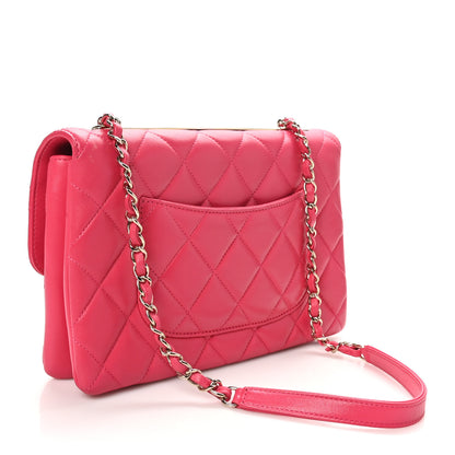 Chanel Lambskin Quilted Medium Trendy CC Flap Dark Pink 3 of 10