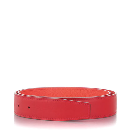 Hermes Swift Epsom 32mm Belt Strap 90 Vermilion Rose Jaipur 1 of 5