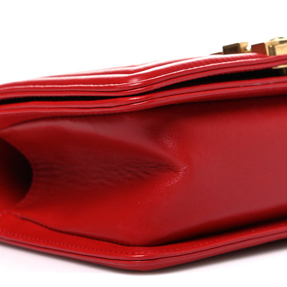 Chanel Lambskin Quilted Small Boy Flap Red 9 of 10