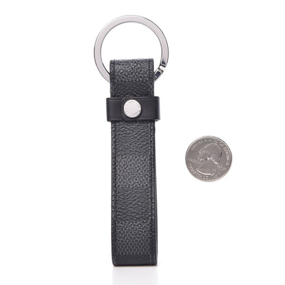 Louis Vuitton Damier Graphite LV Dragonne Key Holder 2 of 2