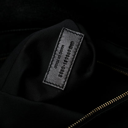 Saint Laurent Lambskin Quilted Maxi Icare Shopping Tote Black 8 of 10