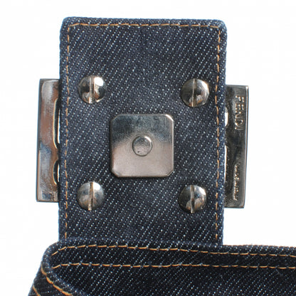 Fendi Denim Mama Baguette Blue 5 of 8