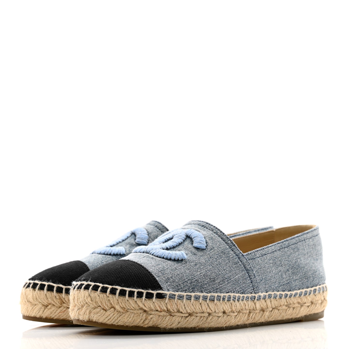Denim CC Espadrilles 37 Blue Black