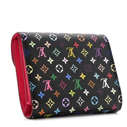 Louis Vuitton Monogram Multicolor Joey Wallet Black Grenade 3 of 12