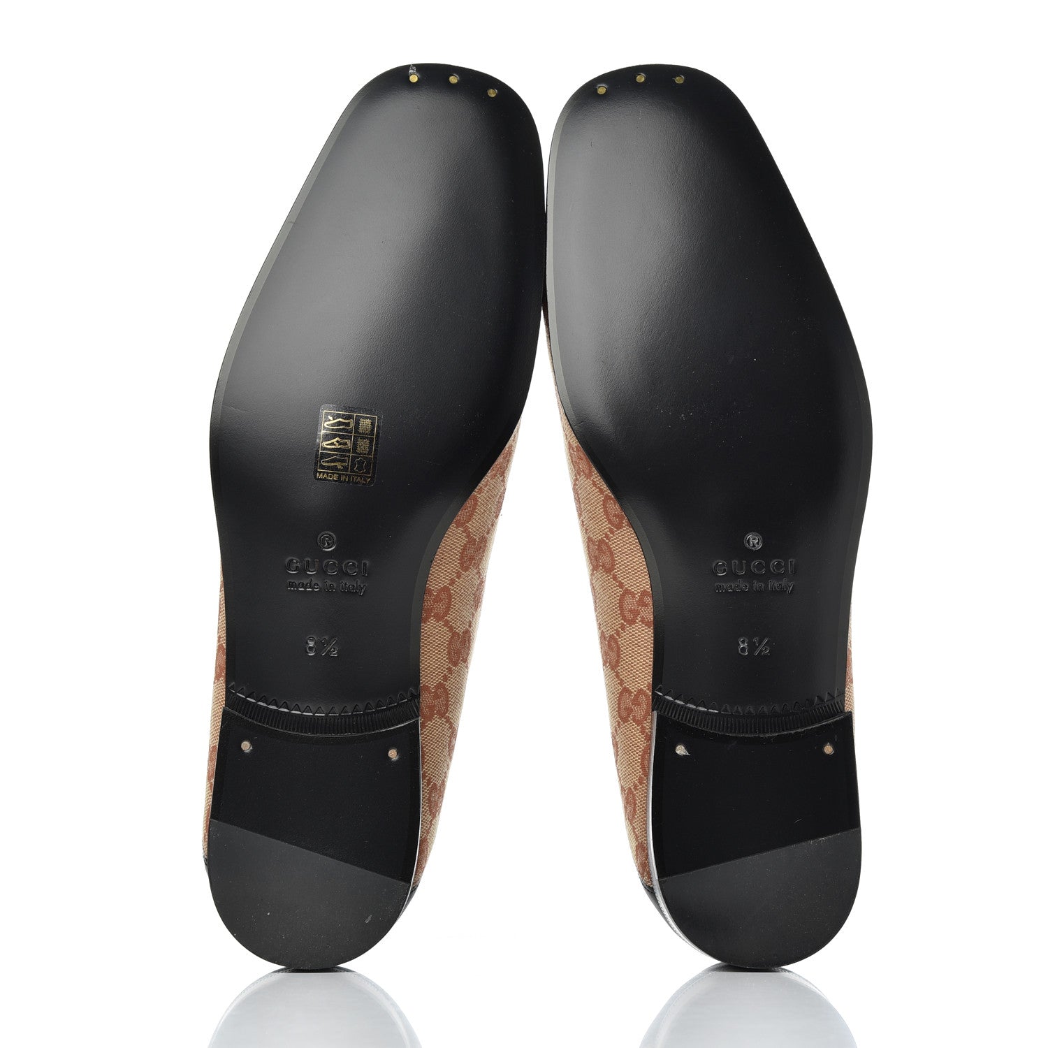 Gucci X MLB GG Monogram LA Dodgers Embroidered Mens Loafers 8.5 Beige Ruggine Black 5 of 19