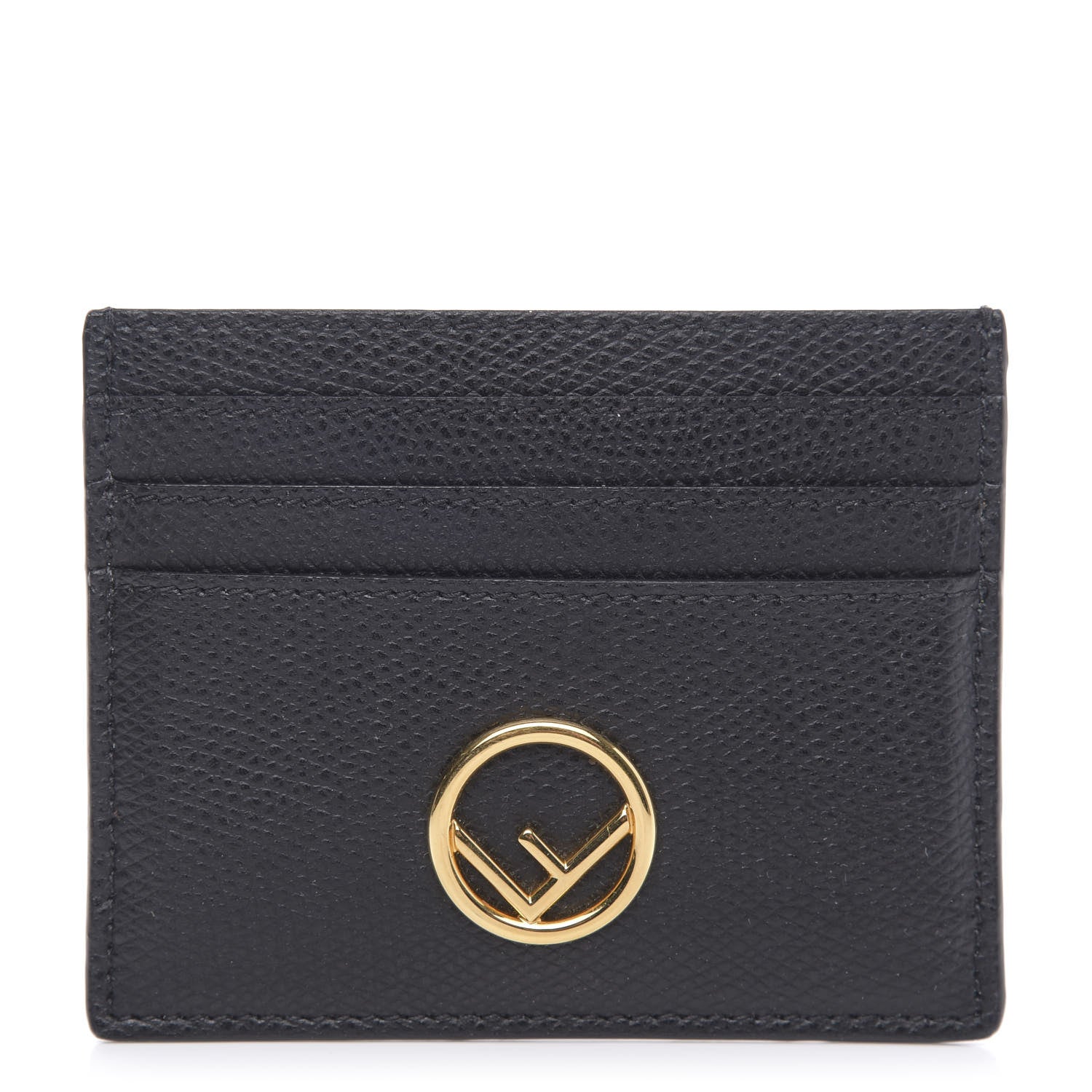 Fendi Vitello Cruise F is Fendi Card Holder Black 1 of 7