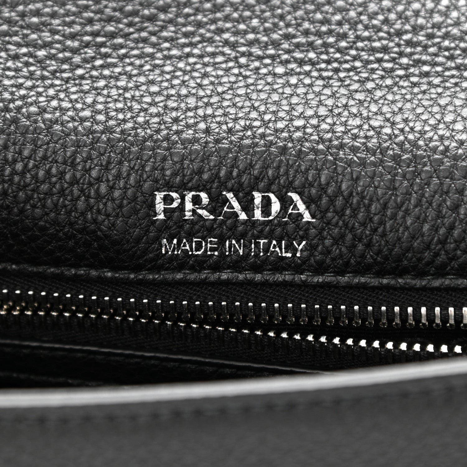 Prada Vitello Daino Soft Flap Crossbody Black 6 of 11