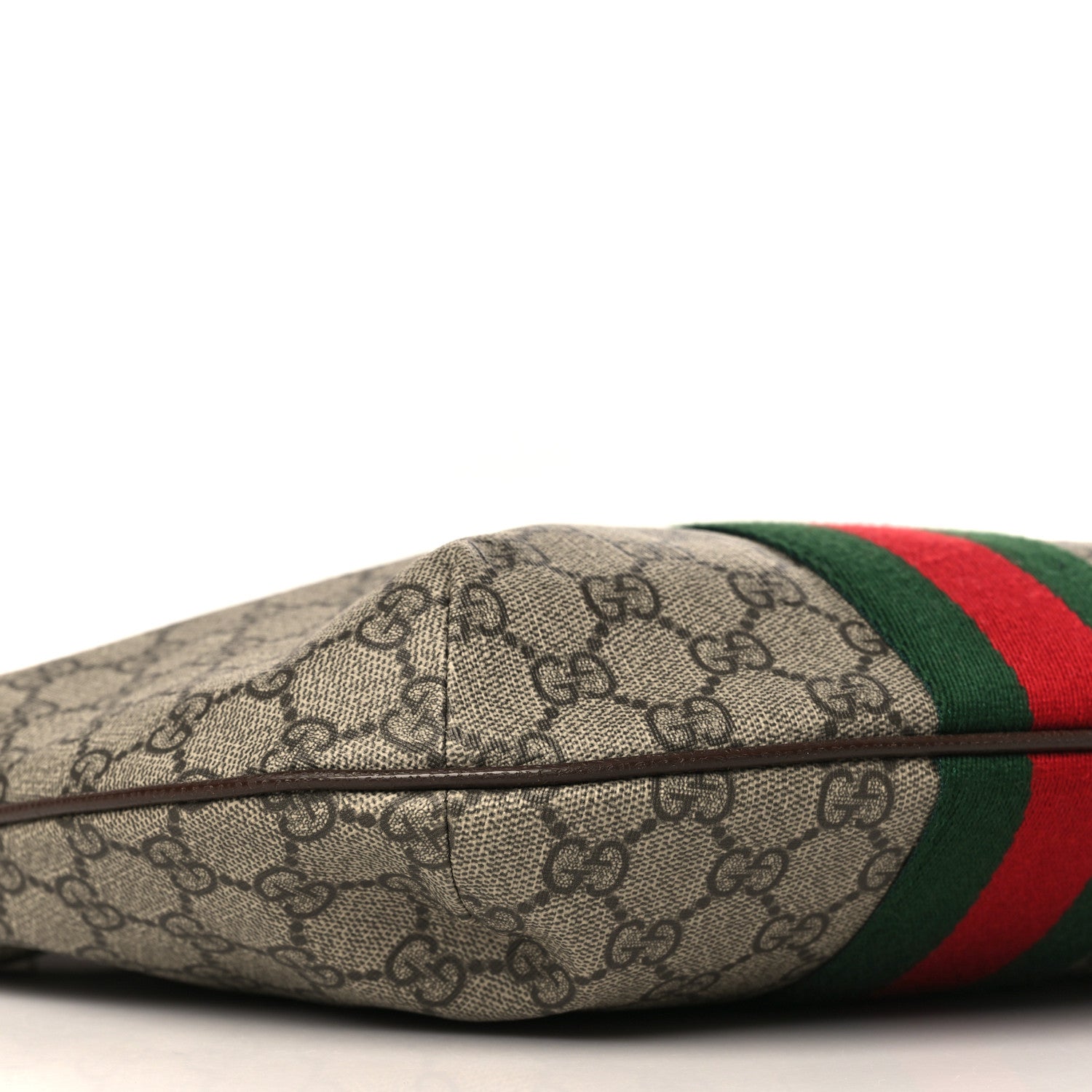 Gucci GG Supreme Monogram Web Small Ophidia Half Moon Hobo Brown 7 of 9