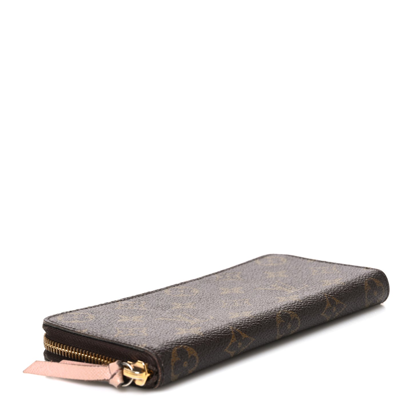 Monogram Clemence Wallet Rose Ballerine
