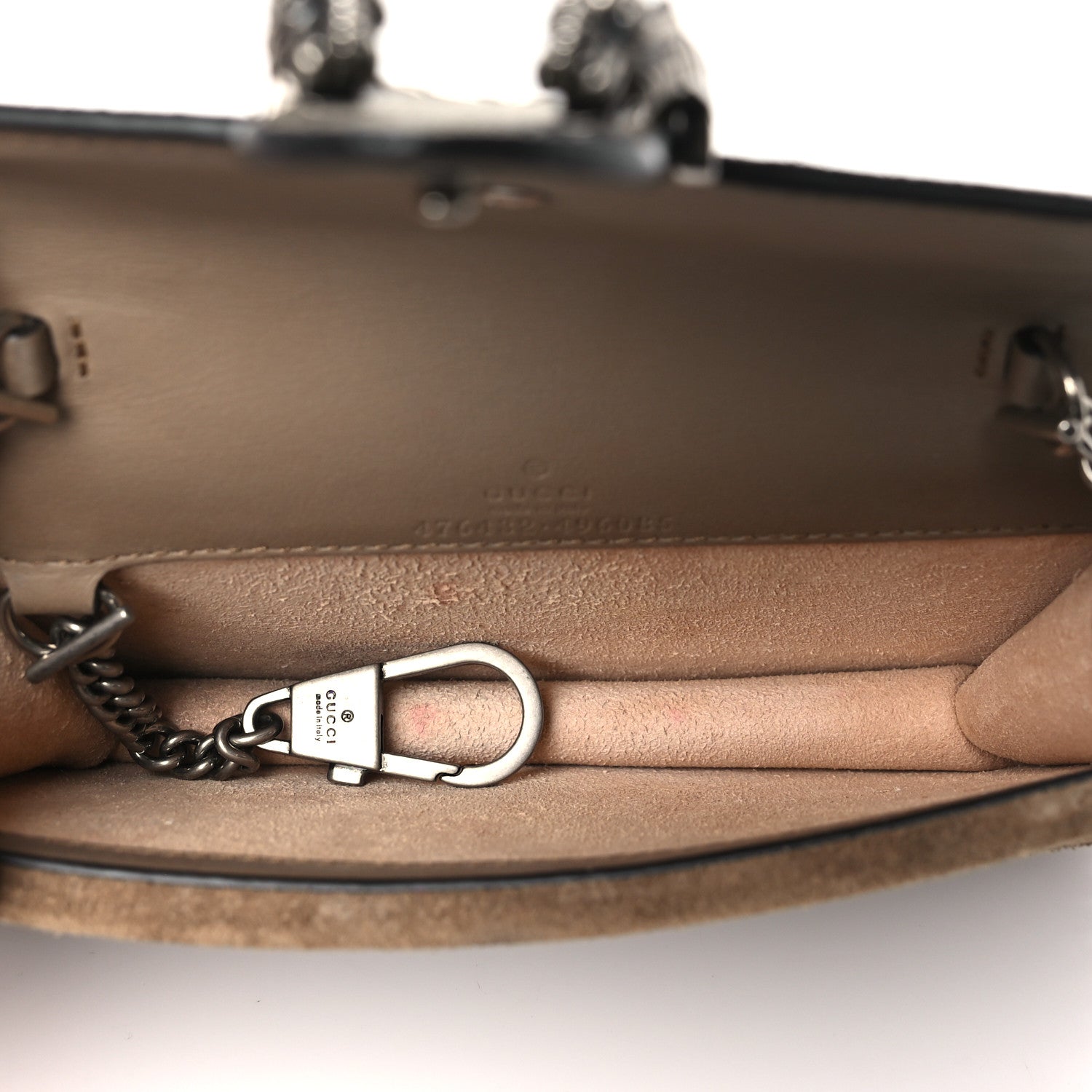 Gucci GG Supreme Monogram Super Mini Dionysus Shoulder Bag Taupe 5 of 10