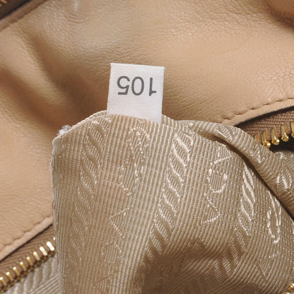 Prada Nappa Leather Gaufre Tote Beige 8 of 10