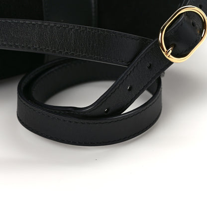 Gucci Suede Medium Arli Flap Shoulder Bag Black 13 of 13