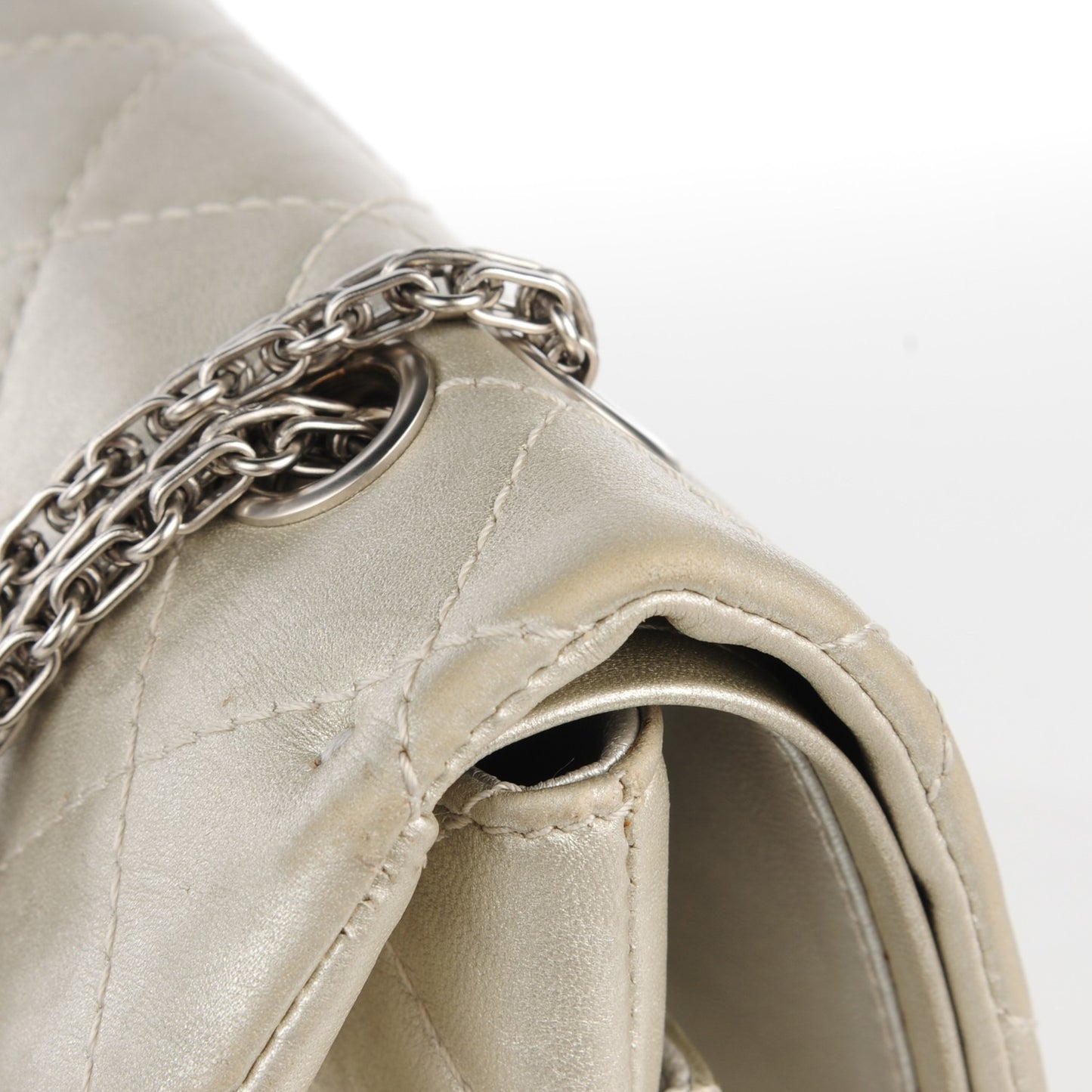 Lambskin Quilted 2.55 Reissue 227 Flap Silver
