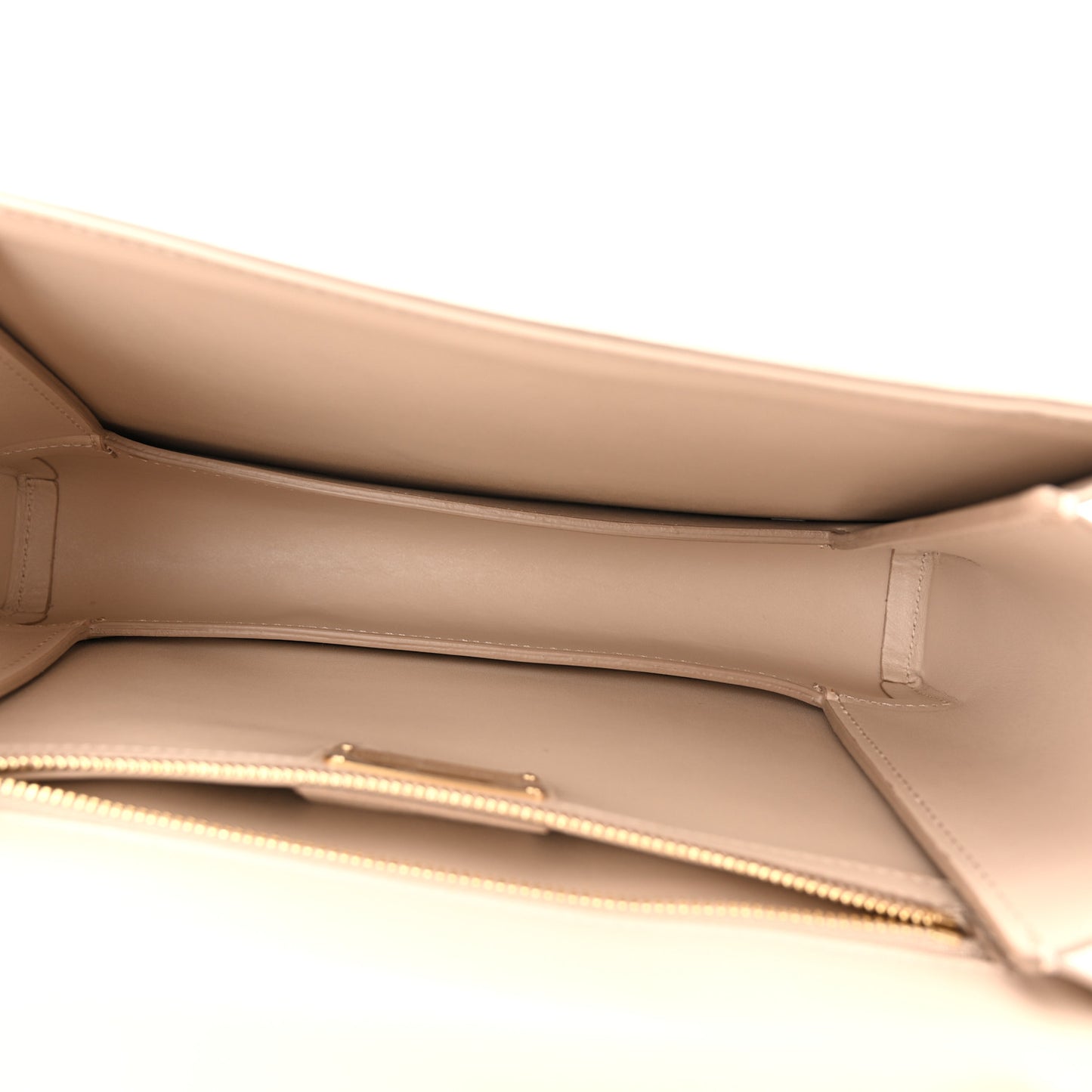 Printed Calfskin Ginny Shoulder Bag Beige