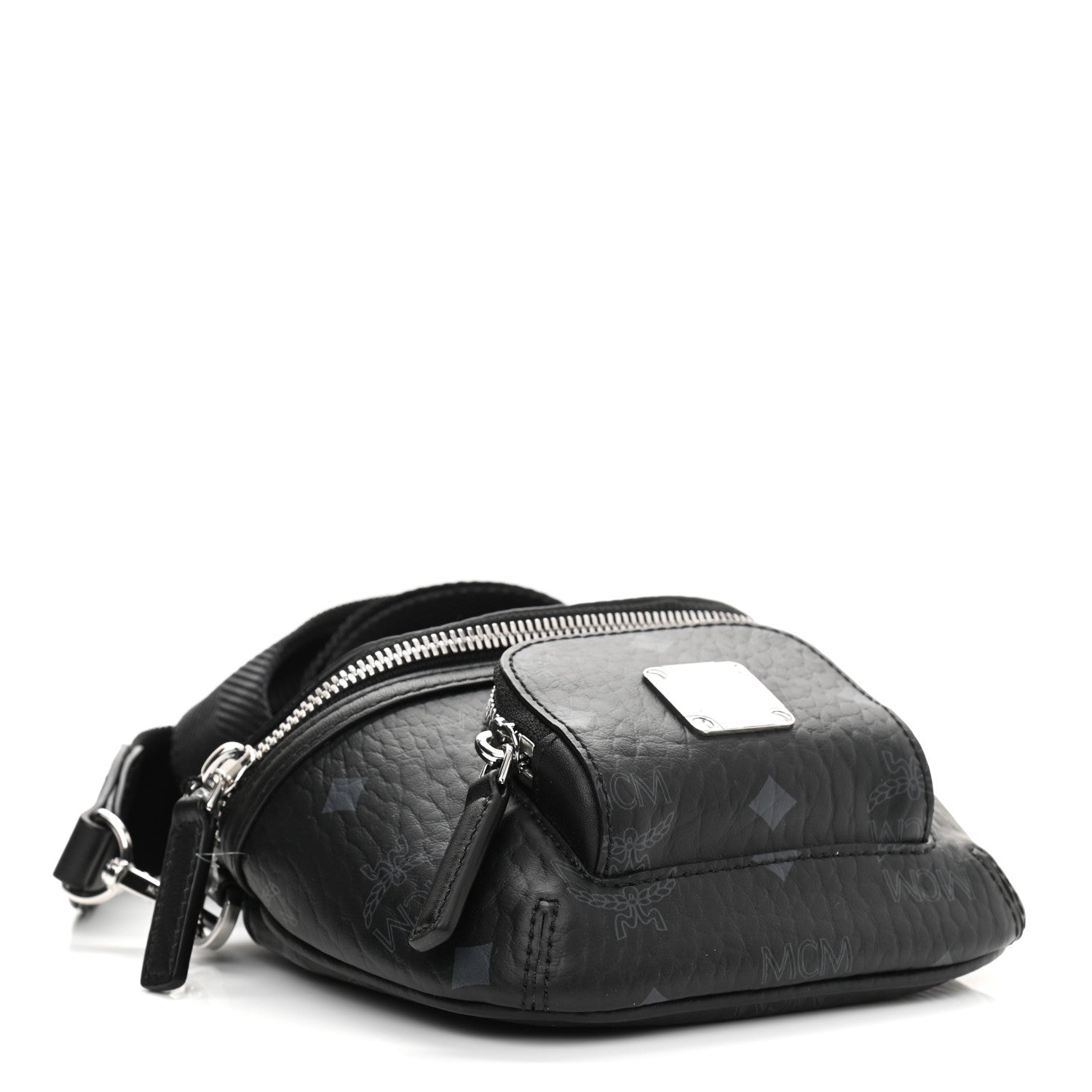 MCM Visetos X-Mini Aren Crossbody Bag Black 4 of 10