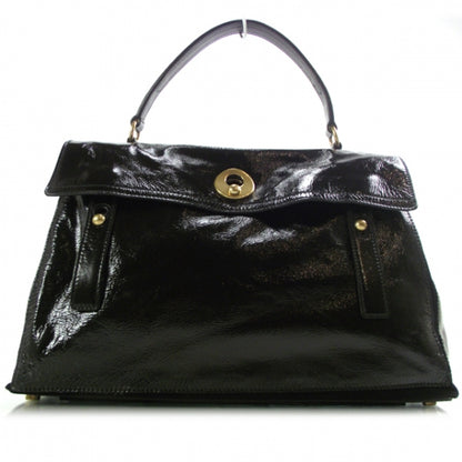 Saint Laurent Patent Muse Two Tote Black 1 of 10