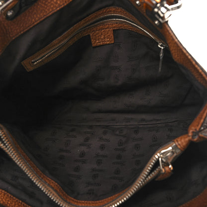 Gucci Calfskin Medium Bamboo Bar Tote Bag Brown 5 of 11