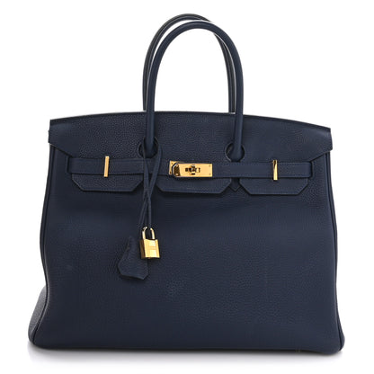 Hermes Togo Birkin 35 Bleu Nuit 1 of 11