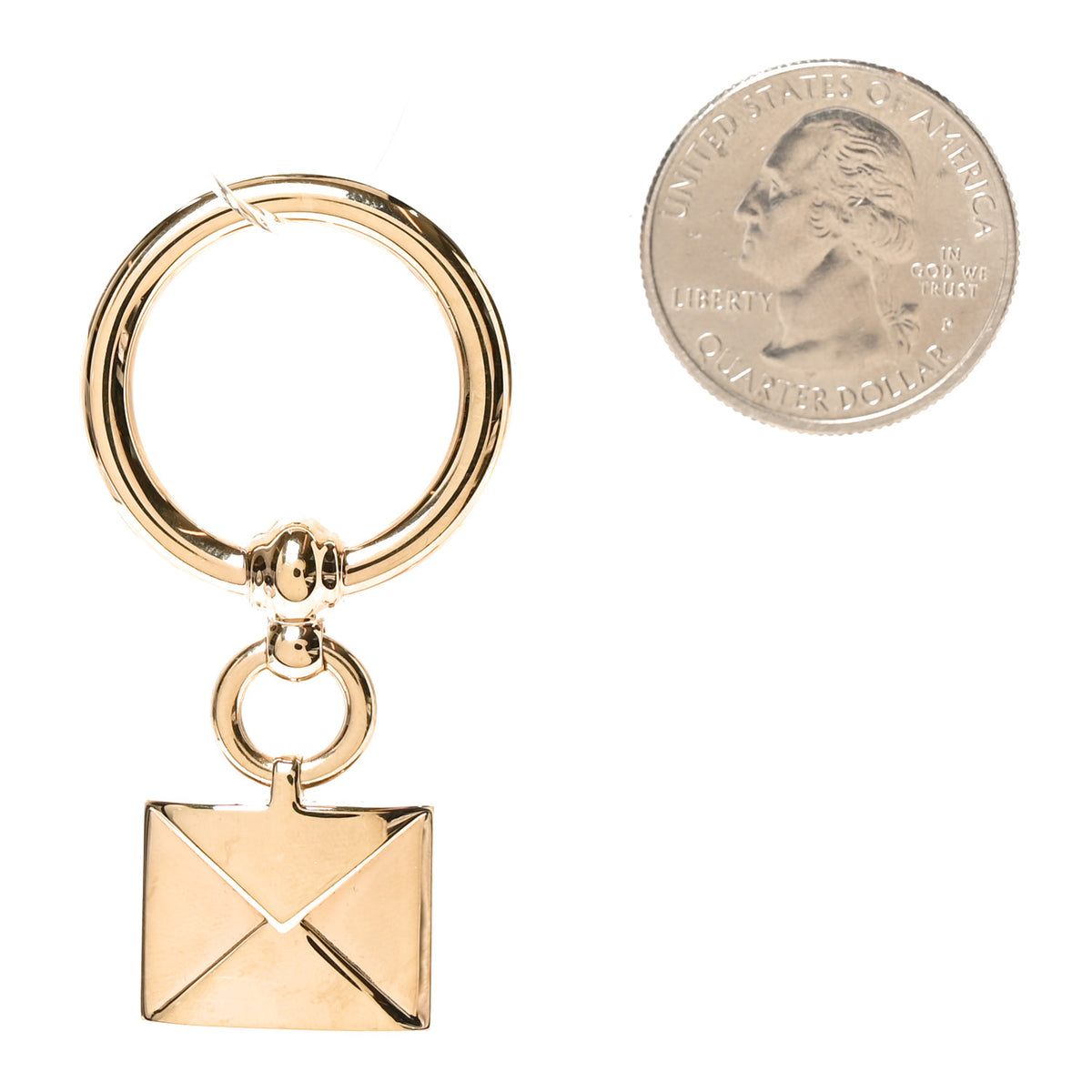 Permabrass Loop Charms Envelope Scarf Ring