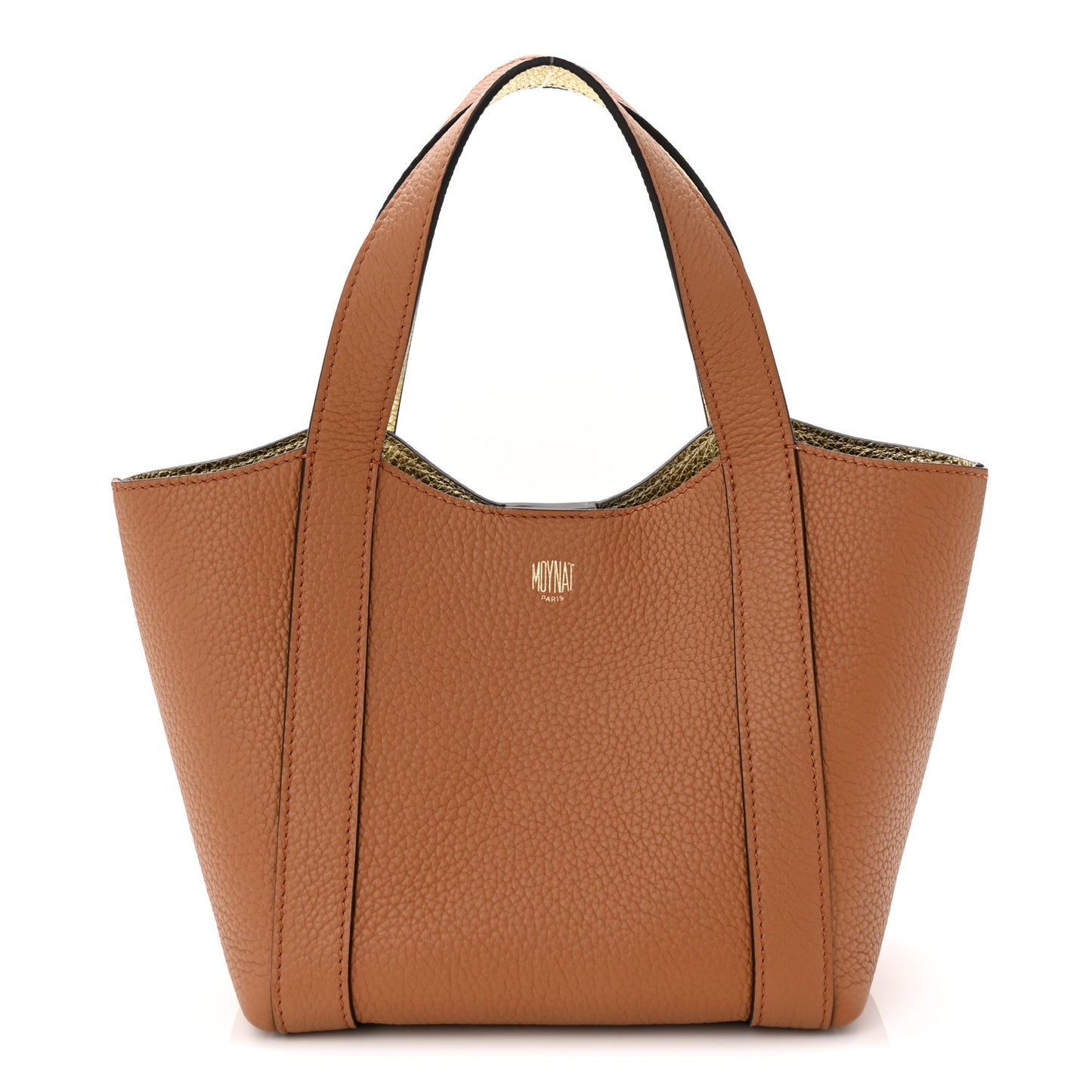 Taurillon Gex Duo BB Tote Bag Canelle Gold