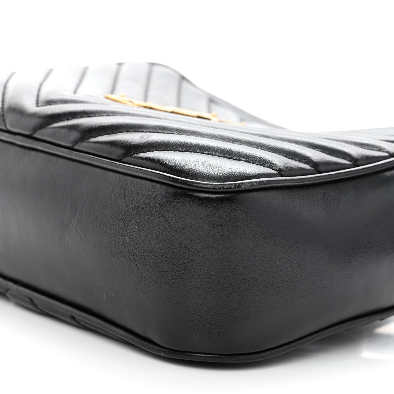 Saint Laurent Calfskin Matelasse Monogram Lou Camera Bag Black 9 of 10