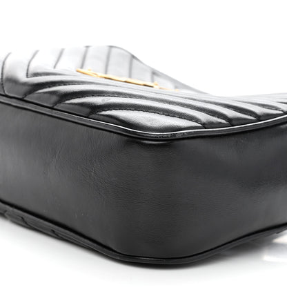 Saint Laurent Calfskin Matelasse Monogram Lou Camera Bag Black 9 of 10
