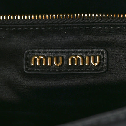 Miu Miu Calfskin Arcadie Top Handle Bag Black 5 of 9