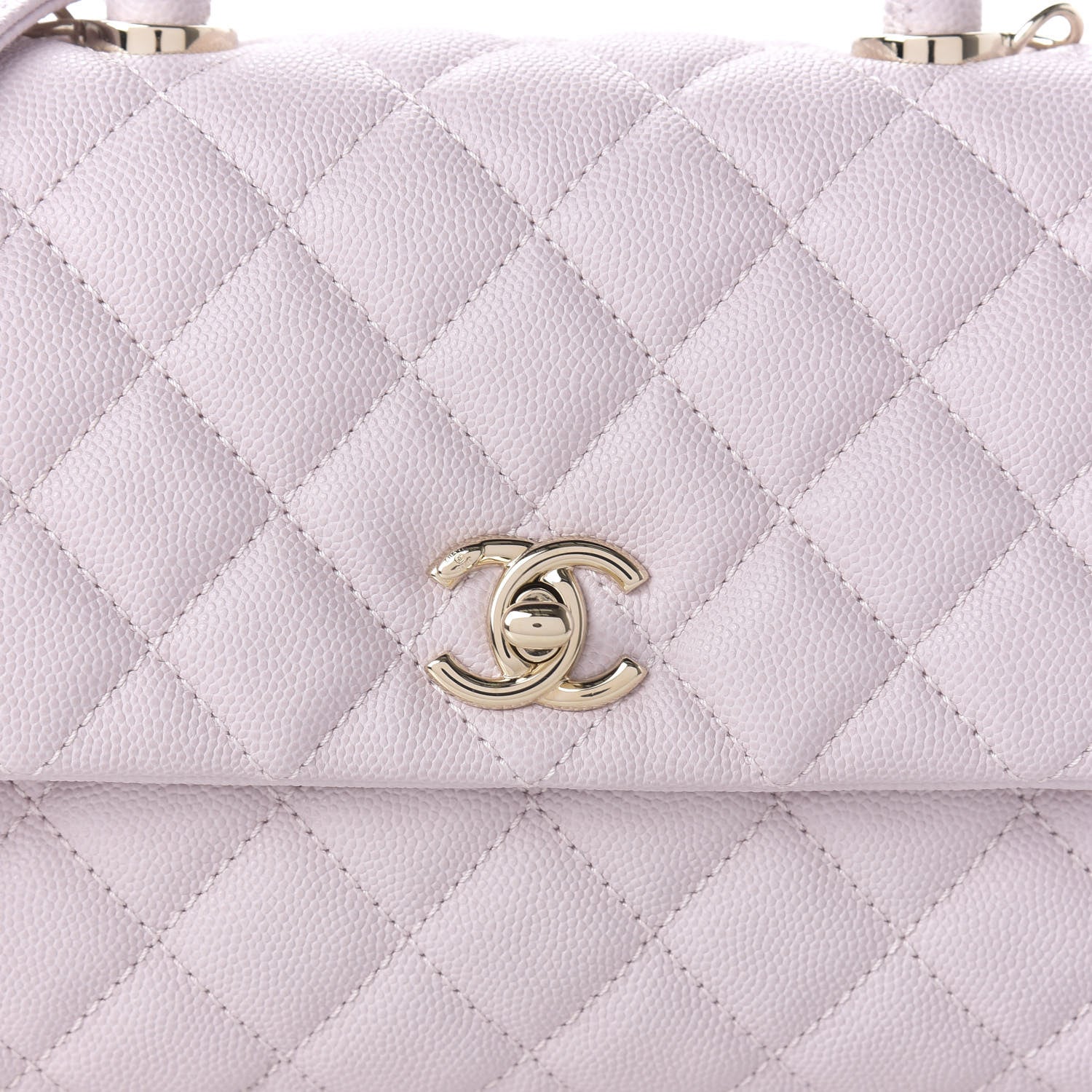 Chanel Caviar Quilted Mini Coco Handle Flap Lilas Lilac 10 of 11