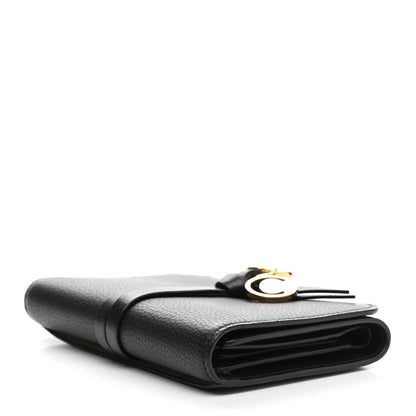 Chloe Grained Calfskin Alphabet Compact Wallet Black 5 of 11