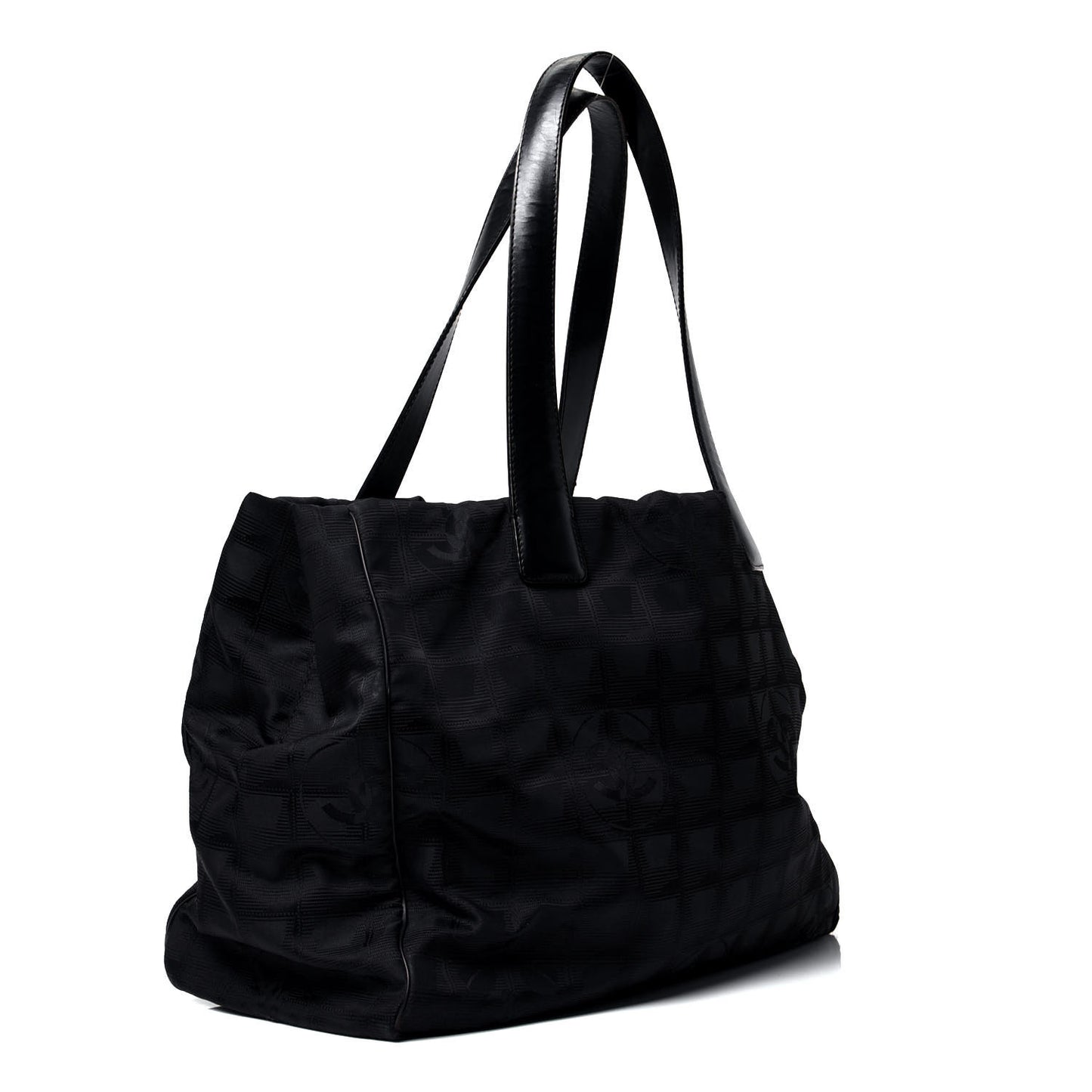 Nylon Medium Travel Tote Black