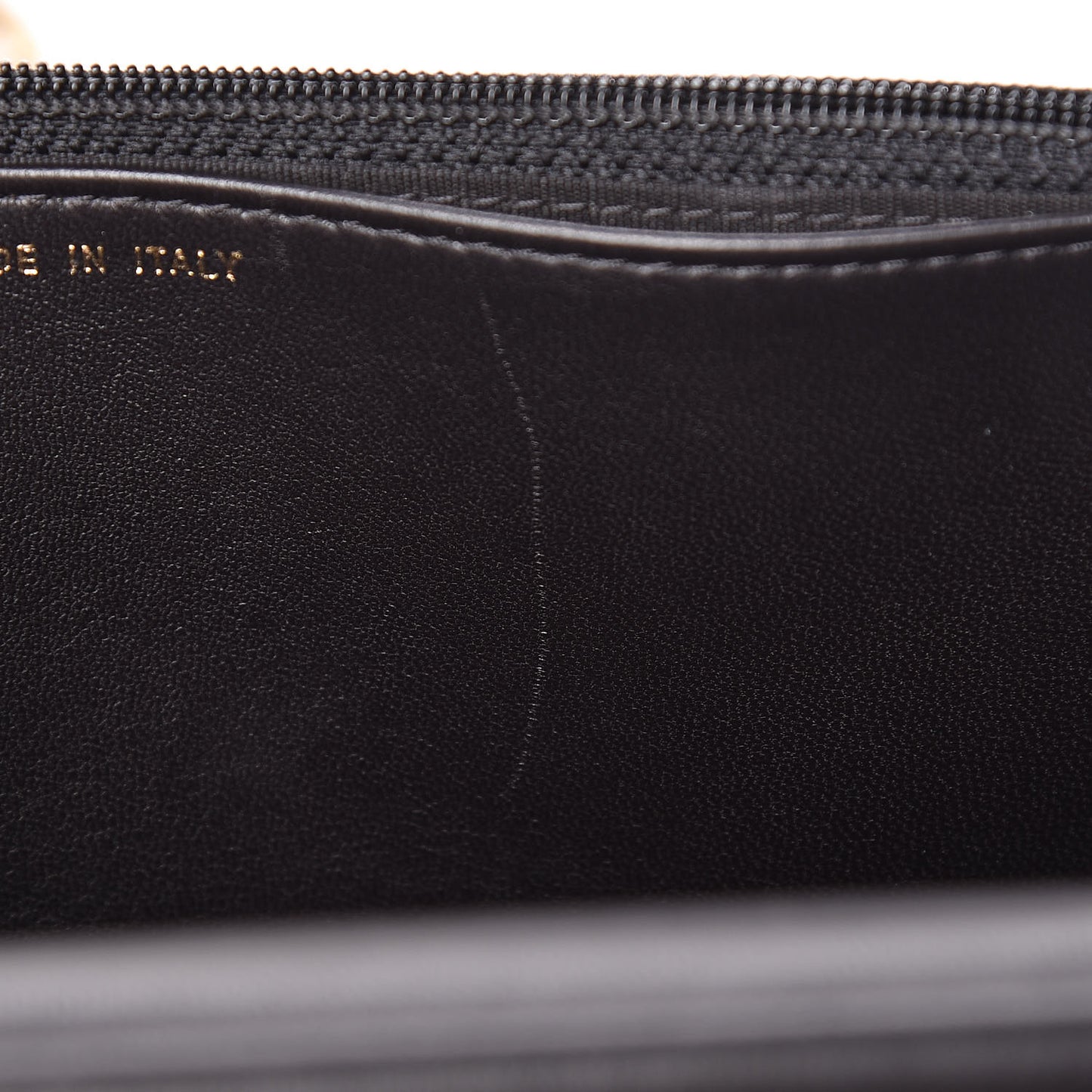 Lambskin Quilted Boy Wallet On Chain WOC Black