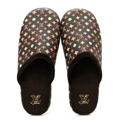 Louis Vuitton X TYLER THE CREATOR Monogram Craggy LV Palace Mens Slippers  9 Mocha 2 of 10