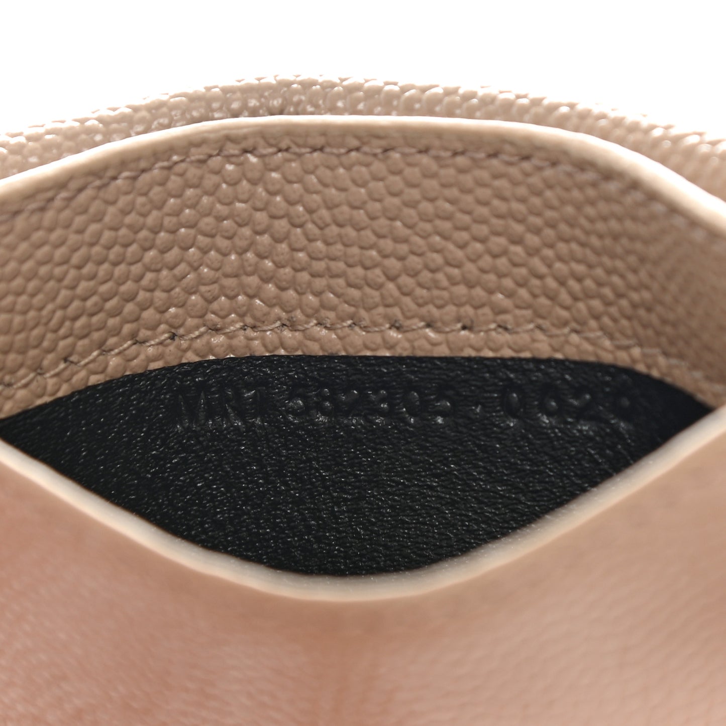 Grain De Poudre Uptown Monogram Card Case Dark Beige